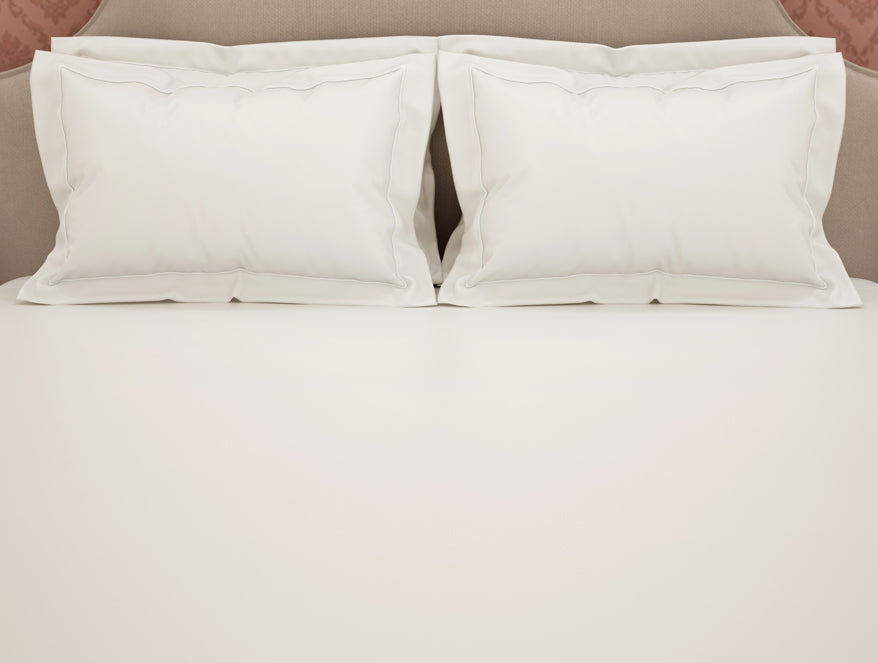 Solid White Solid King Size Bedsheet - Eminence By Spaces