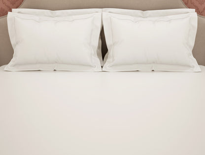 Solid White Solid King Size Bedsheet - Eminence By Spaces