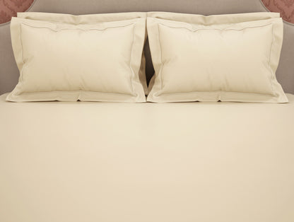 Solid Ivory Solid King Size Bedsheet - Eminence By Spaces