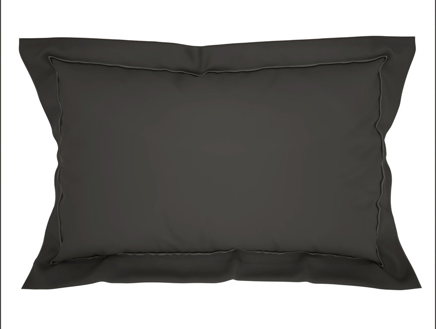 Solid Dark Grey Solid King Size Bedsheet - Eminence By Spaces