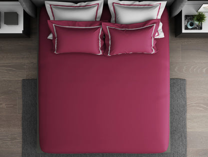 Solid Sangaria - Dark Violet Hygro Cotton King Size Bedsheet - Hygro By Spaces