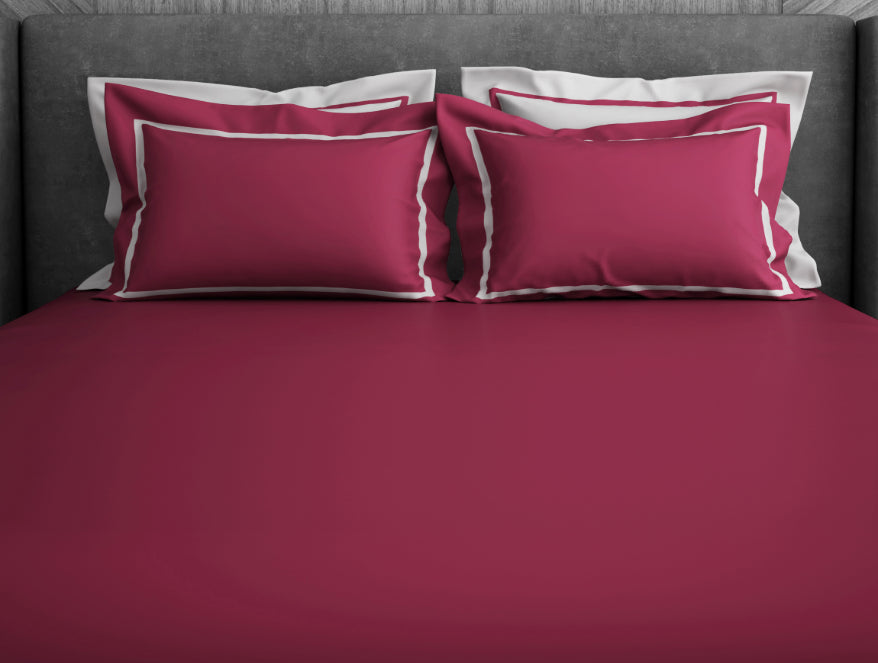 Solid Sangaria - Dark Violet Hygro Cotton King Size Bedsheet - Hygro By Spaces