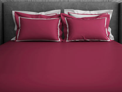 Solid Sangaria - Dark Violet Hygro Cotton King Size Bedsheet - Hygro By Spaces