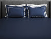 Solid Midnight Blue - Dark Blue Hygro Cotton King Size Bedsheet - Hygro By Spaces