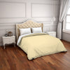 Solid Cream - Light Yellow Hygro Cotton Double Duvet Cover - Hygro By Spaces