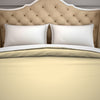 Solid Cream - Light Yellow Hygro Cotton Double Duvet Cover - Hygro By Spaces