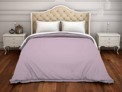 Solid Lilac - Light Violet Hygro Cotton Double Duvet Cover - Hygro By Spaces