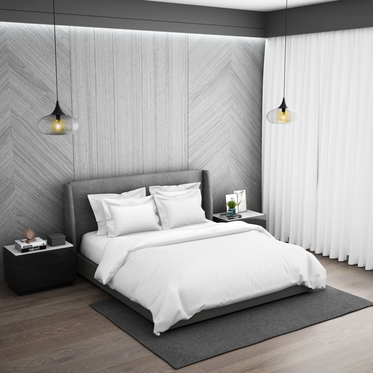 Solid White Hygro Cotton Double Duvet Cover - Hygro By Spaces