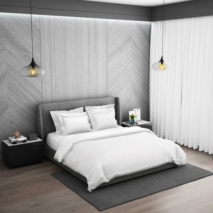 Solid White Hygro Cotton Double Duvet Cover - Hygro By Spaces