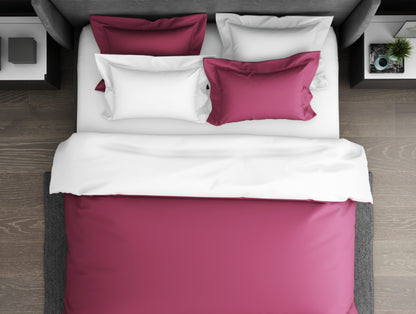 Solid Sangaria - Dark Violet Hygro Cotton Double Duvet Cover - Hygro By Spaces