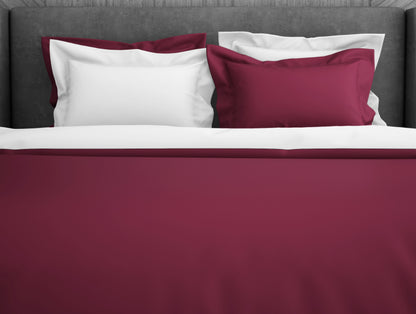 Solid Sangaria - Dark Violet Hygro Cotton Double Duvet Cover - Hygro By Spaces