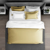 Solid Champagne Gold - Gold Hygro Cotton Double Duvet Cover - Hygro By Spaces