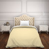 Solid Cream - Light Yellow Hygro Cotton Single Duvet Cover - Hygro By Spaces