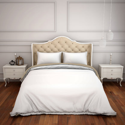 Solid White Hygro Cotton Shell Double Quilt - Hygro By Spaces