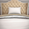 Solid White/Taupe - White Hygro Cotton Shell Single Quilt / AC Comforter - Hygro By Spaces