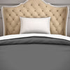 Solid Grey/White - Grey Hygro Cotton Shell Single Quilt / AC Comforter - Hygro By Spaces