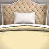 Solid Cream/White - Light Yellow Hygro Cotton Shell Single Quilt / AC Comforter - Hygro By Spaces