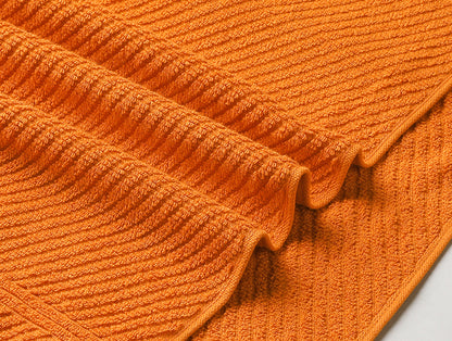 Dark Orange 100% Cotton Bath Towel Relish By Spaces