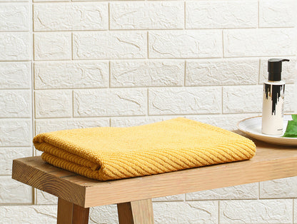Yellow 100% Cotton Bath Towel Relish By Spaces