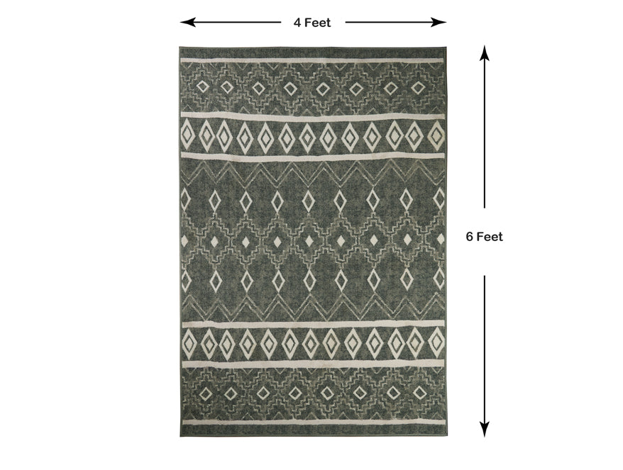 Anti Skid Grey Wonder Full Carpet By Welspun