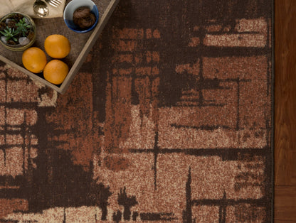 Anti Skid Brown Wonder Full Carpet By Welspun