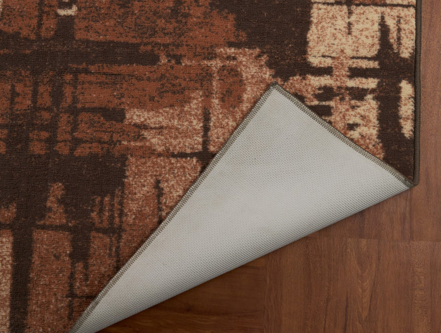 Anti Skid Brown Wonder Full Carpet By Welspun