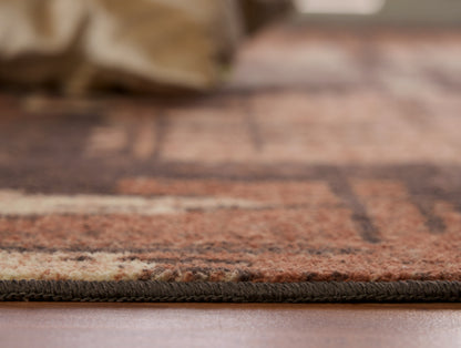 Anti Skid Brown Wonder Full Carpet By Welspun