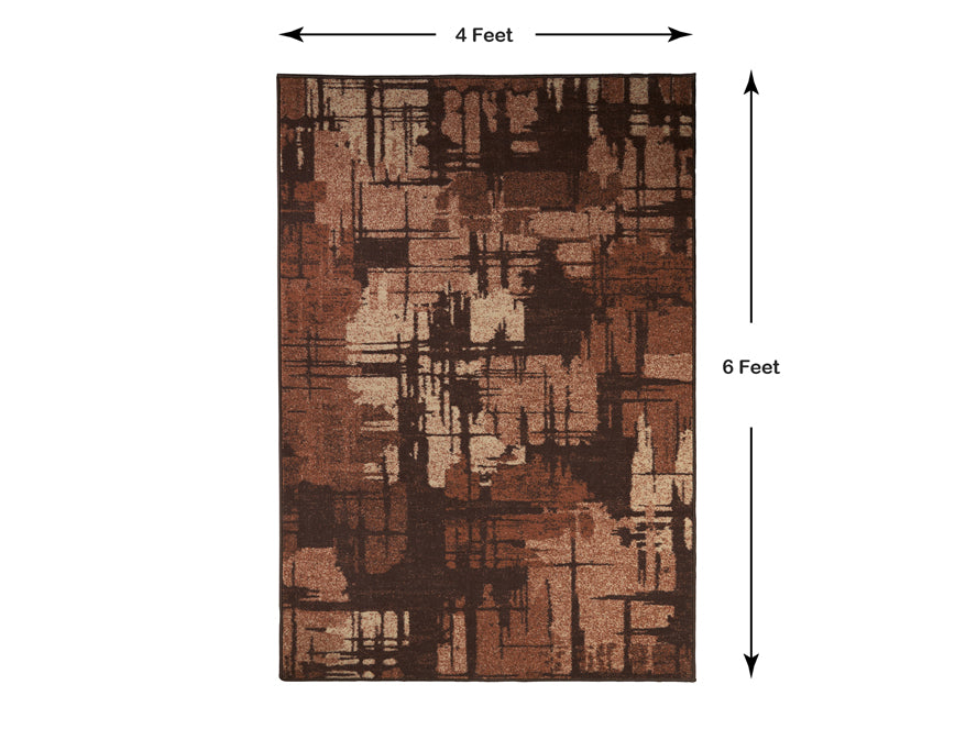 Anti Skid Brown Wonder Full Carpet By Welspun