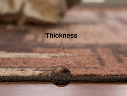 Anti Skid Brown Wonder Full Carpet By Welspun