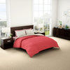 Solid Red 100% Polyester Double Quilt - Blockbluster Solid By Spaces