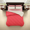 Solid Red 100% Polyester Double Quilt - Blockbluster Solid By Spaces