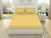 Solid Yellow 100% Cotton King Size Bedsheet - Everyday Essentials By Spaces