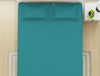 Solid Teal - Teal 100% Cotton Queen Fitted Sheet - Everyday Essentials By Spaces