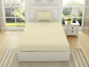 Solid Ivory - Ivory 100% Cotton Single Bedsheet - Everyday Essentials By Spaces