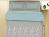 Floral Moon Rock - Grey 100% Cotton Shell Double Quilt / AC Comforter - Bohemia By Spaces