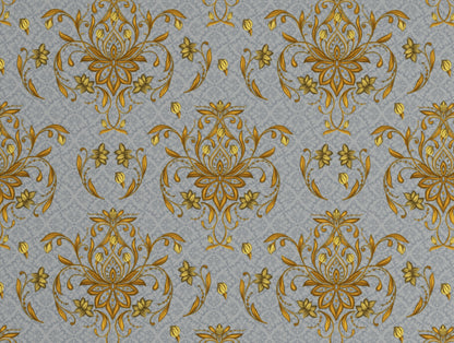 Floral Glacier Grey - Grey Microfiber Double Bedsheet - Adore By Welspun