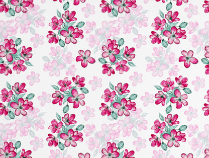 Floral Lucent White - White Microfiber Double Bedsheet - Adore By Welspun