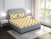 Floral Super Lemon - Yellow Microfibre Double Bedsheet - Adore By Welspun