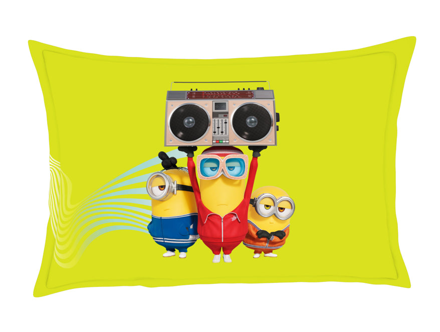 Character Aqua Sky - Light Green 100% Cotton Single Bedsheet - Universal Waves Quince Minions By Spaces