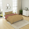 Geometric Sand Dollar - Beige 100% Cotton Shell Double Quilt / AC Comforter - Patterna By Spaces