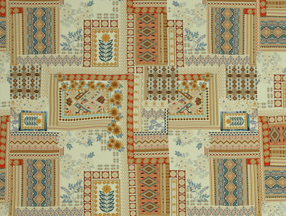 Geometric Glass Green - Light Yellow 100% Cotton Double Bedsheet - Aurum By Spaces