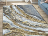 Plush Feel Blue Polyester Runner - Geode By Spaces