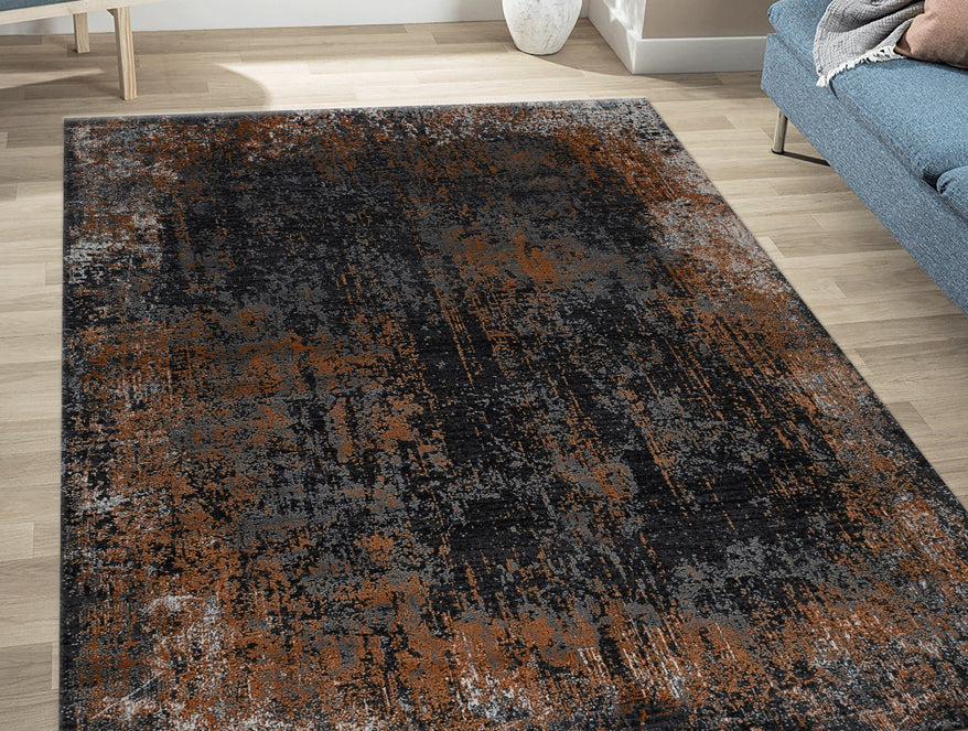 Plush Feel Rust Polypropylene Runner - Iva By Spaces