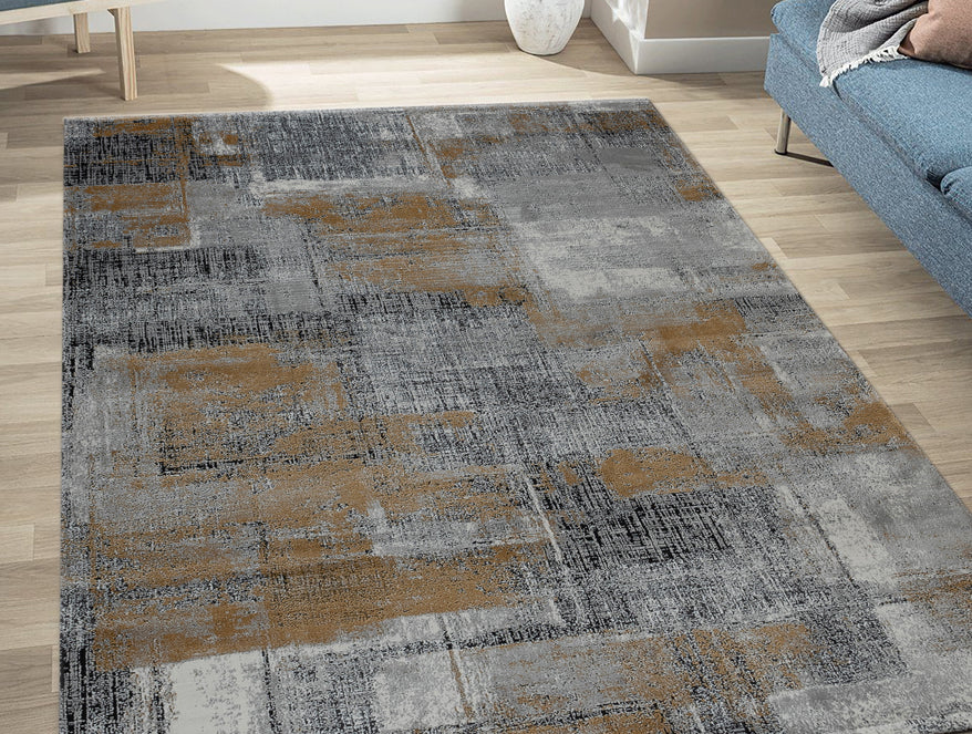 Plush Feel Grey Polypropylene Runner - Iva By Spaces