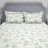 Floral Cream Microfiber Double Bedsheets  - Forever By Welspun