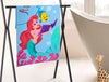 Spun Sugar - Light Blue 100% Cotton Bath Towel - Disney Ariel By Spaces