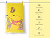 Canary Yellow - Light Yellow 100% Cotton Bath Towel - Disney Pooh By Spaces