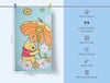 Yucca - Light Aqua 100% Cotton Bath Towel - Disney Pooh By Spaces