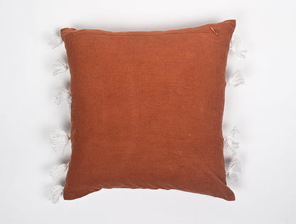 Abstract Brown 100% Cotton Cushion Cover - Terra By Spun