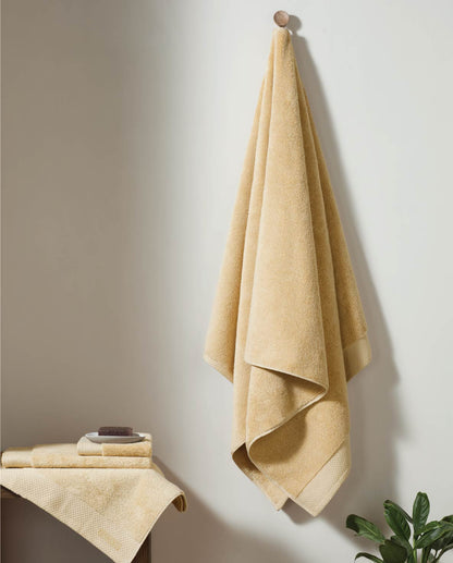Eminence 100% Egyptian Cotton Face Towel, 670 GSM, Solid, Beige